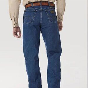 NWT Wrangler George Strait Relaxed Fit Jeans Blue Denim, NWT, Size 29 x 34 Retro